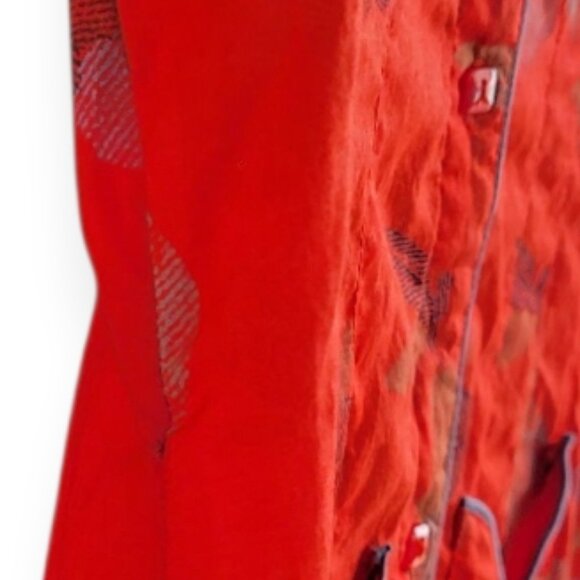 Urban Outfitters Lux Y2K Red Apple Print Teacher Dress S - Picture 11 of 11